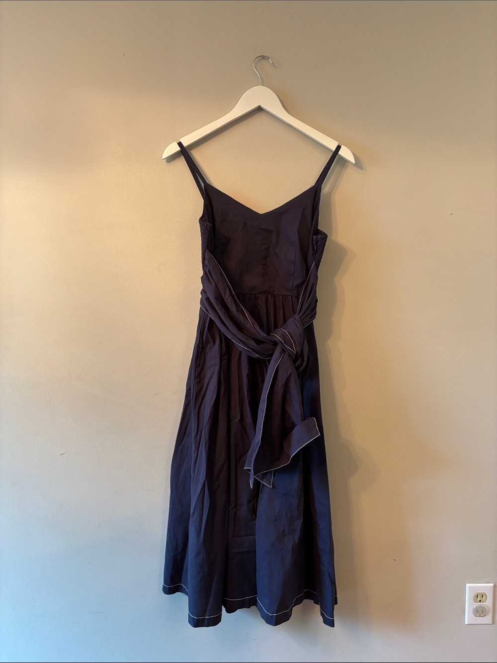 Summersault Midi Dress with Waist Tie
